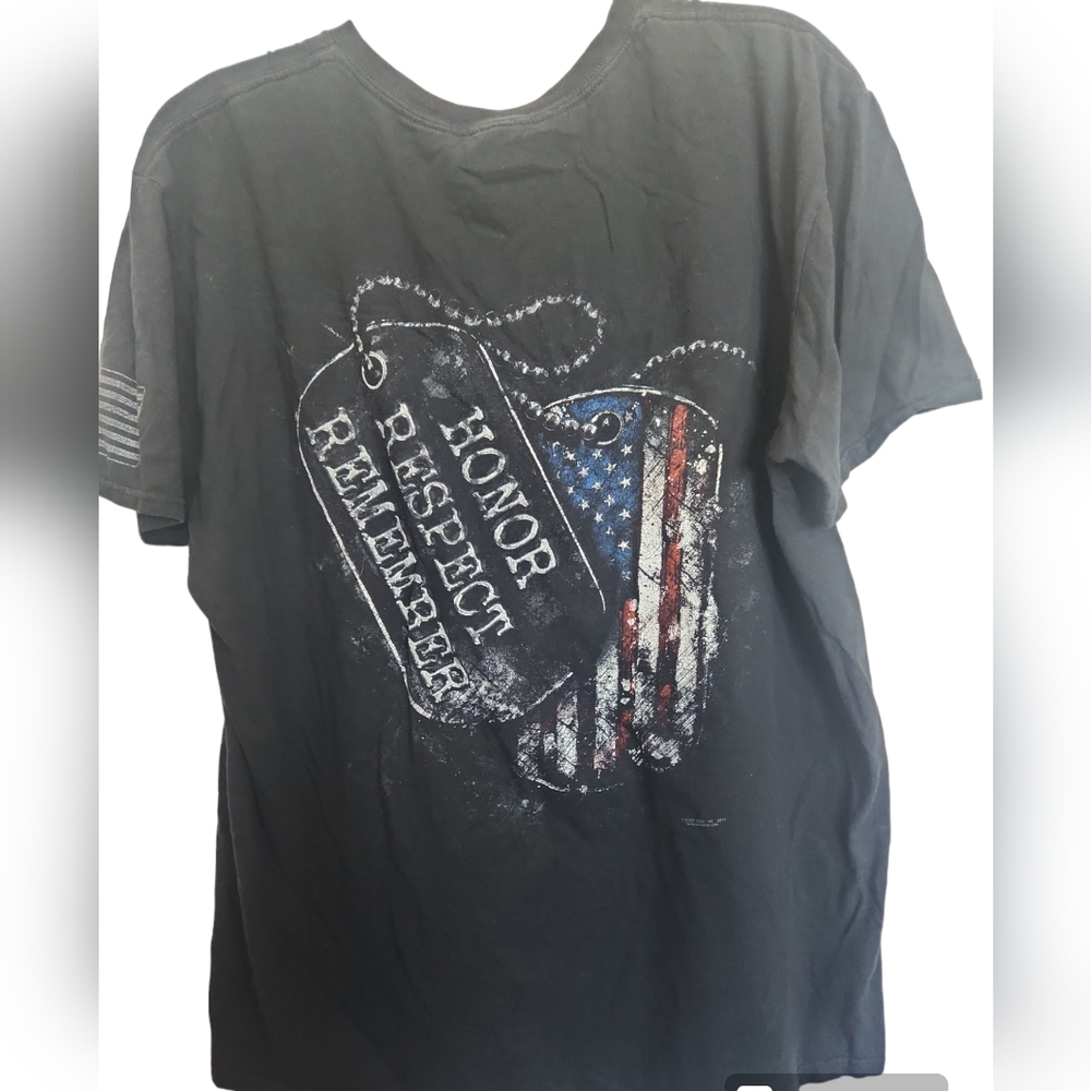 Buck Wear American Graphic Short Sleeved Tee Shirt Men's Size XL